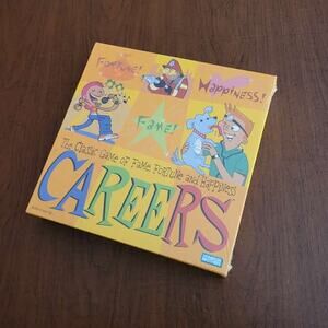Vintage Parker Brothers Careers Card Board Game, 2003 Hasbro Family game New
